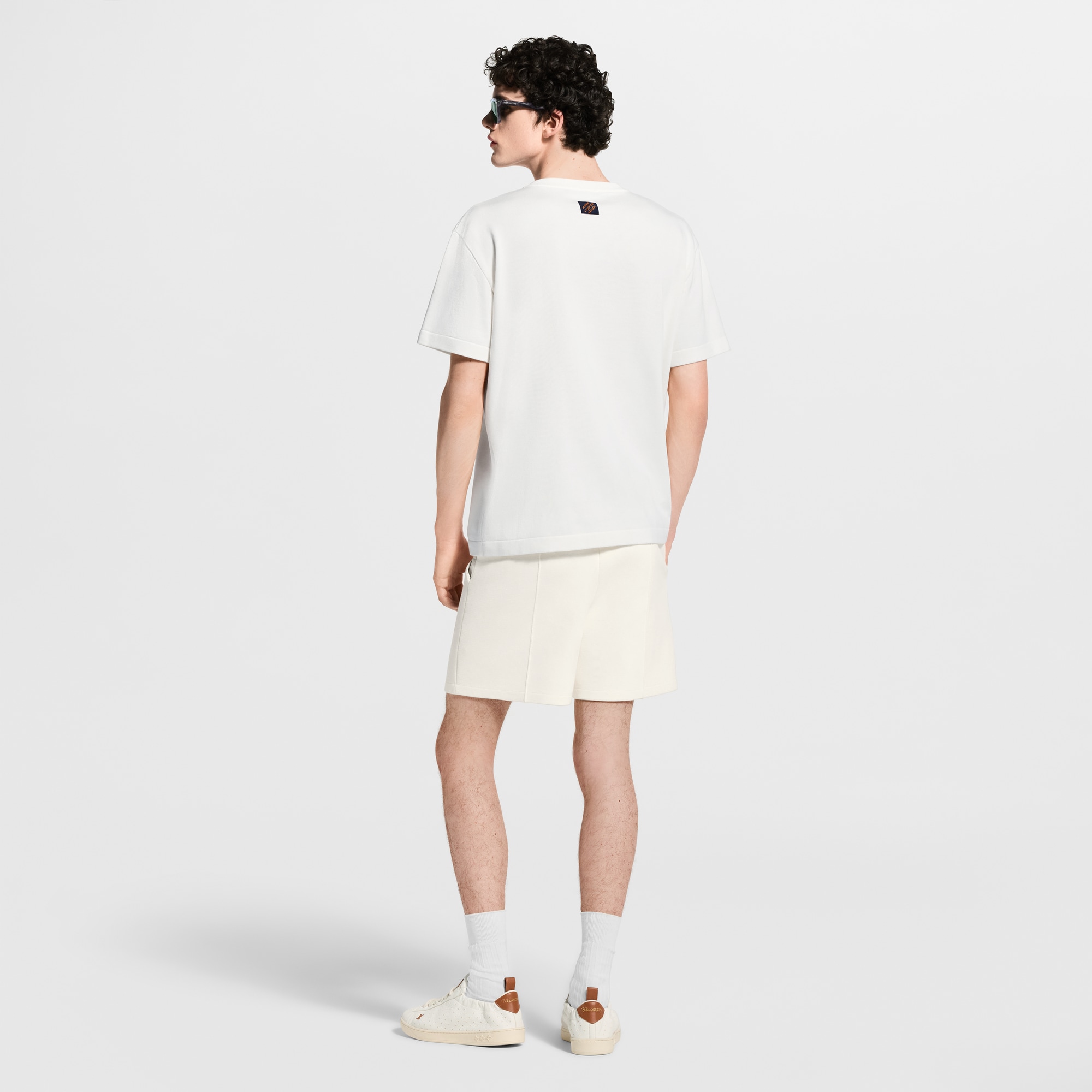 Short-Sleeved Signature Patch Crewneck - Men - Ready-to-Wear